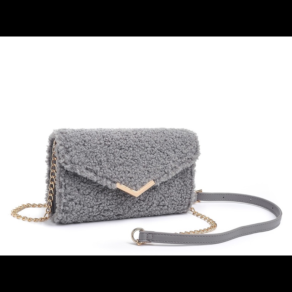 Urban Expressions Gray Crossbody Bag NWT